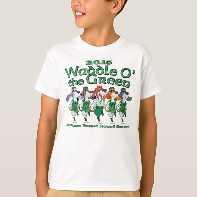 2015 Waddle O a camisa do miúdo verde (Frente)