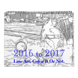 2016 2017 à linha calendário da arte
