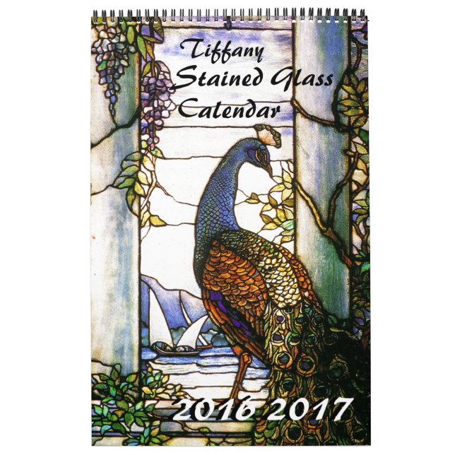 2016 2017 calendários da natureza do vitral de (Capa)