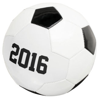 2016 Feliz Ano Novo, Bola de Futebol Preta e Branc