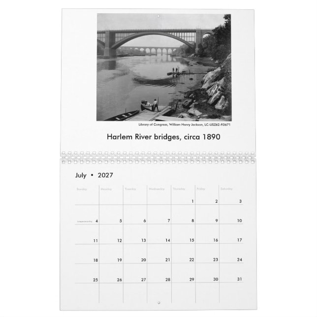 2016 imagens velhas do calendário de New York (Jul 2027)