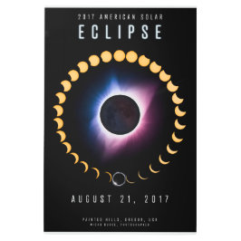 2017 eclipse solar americano - arte da parede do