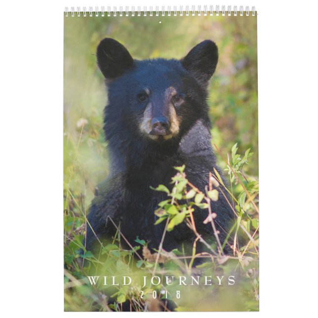 2018 calendário de parede dos animais selvagens - (Capa)