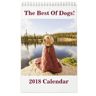 2018 o melhor dos cães! Calendário