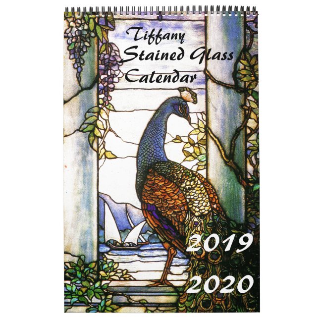 2019 2020 calendários da natureza do vitral de (Capa)