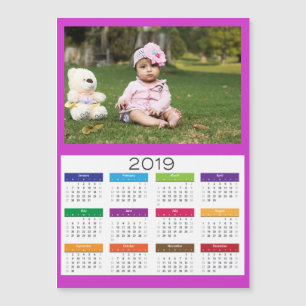 2019 Personalizado Adicionar um Calendário de Fot