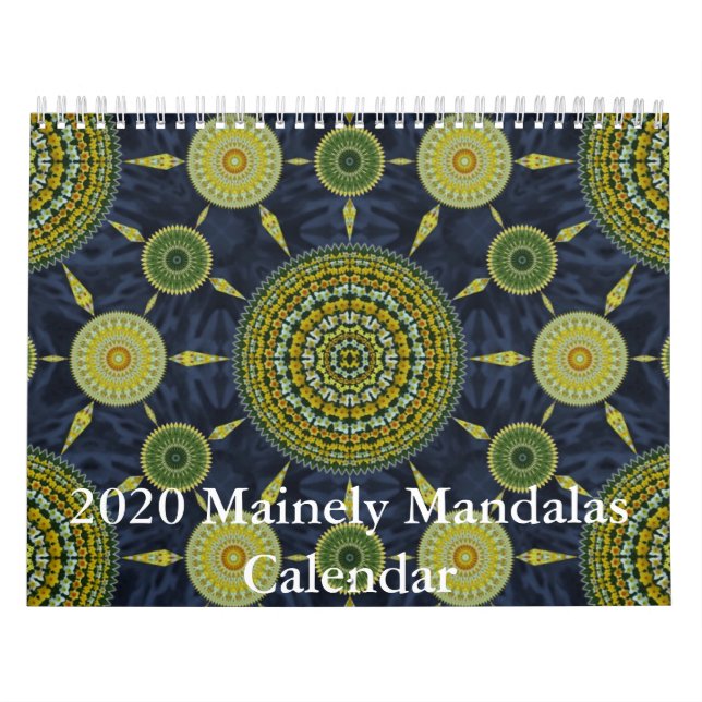 2020 Principalmente Calendário Mandalas (Capa)