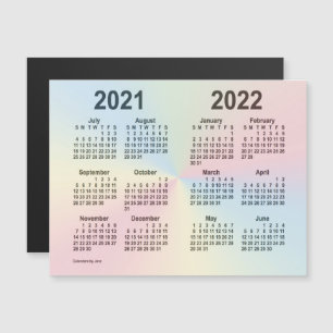 2021-2022 Calendário do Ano Escolar de Janz Rainb