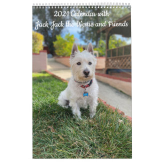 2021 Calendário de Westie e Cães