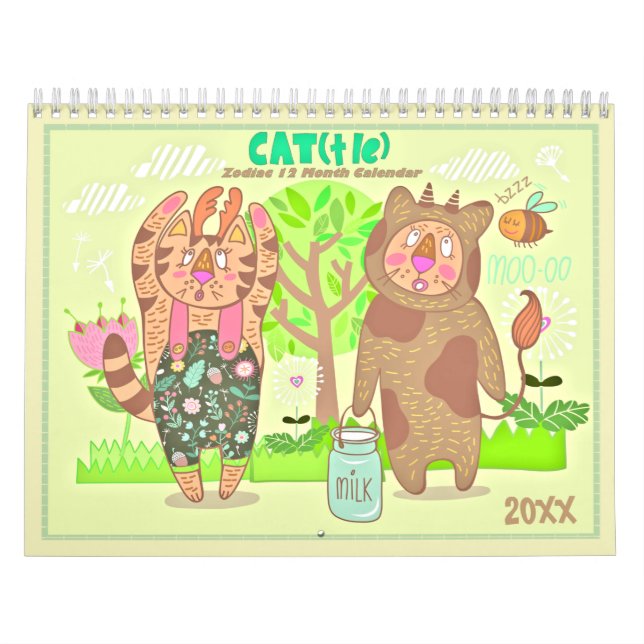 2021 Calendário dos Gatos-Zodiac (Capa)