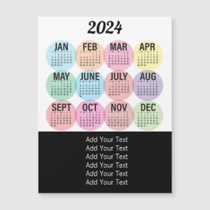 2021 - Calendário Mensal Colorido