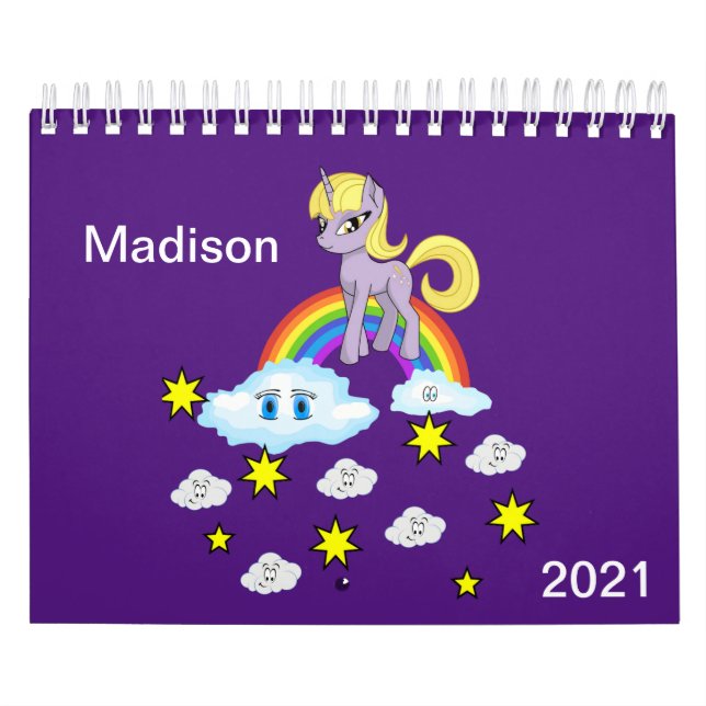 2021 Nuvens no Calendário Infantil Rainbows Sun (Capa)