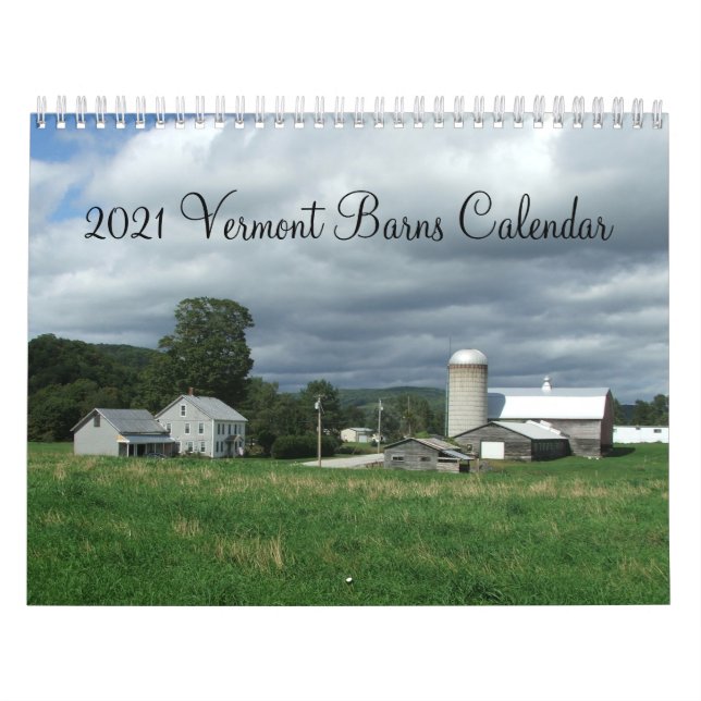 2021 Vermont Barns - Calendário (Capa)