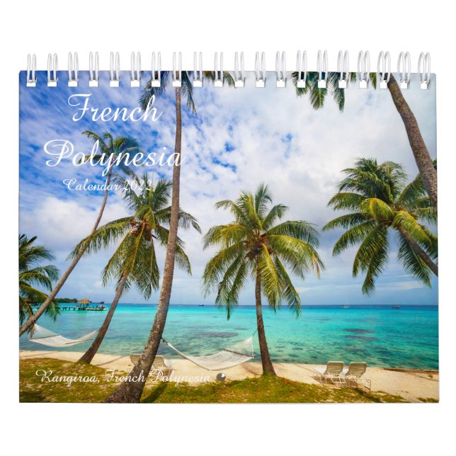 2022 Calendário Francês da Polinésia Souvenir (Capa)