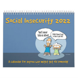2022 Engraçado Calendário Comic "Insegurança Socia