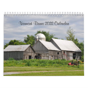 2022 Vermont Barns - Calendário