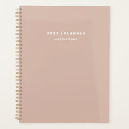 2023 Dusty Pink Semanal Planejador Não Datado Mens