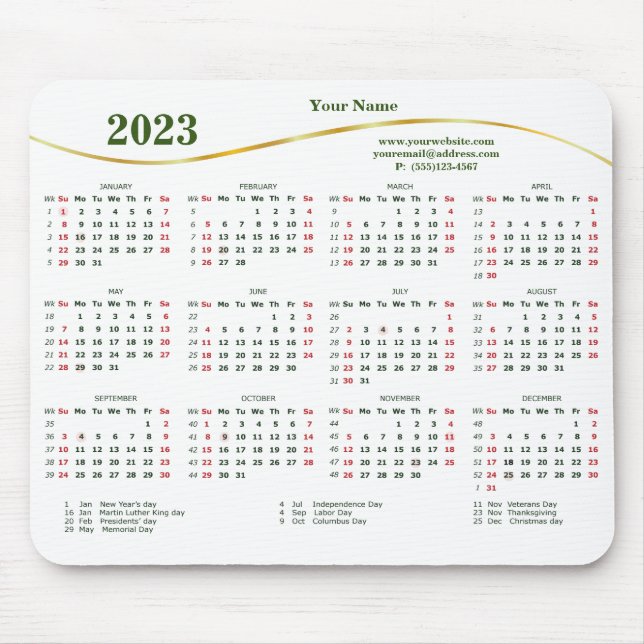 2023 Elegant for Business Mouse Pad (Frente)