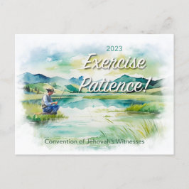 2023 Exercite Paciência! Cartão postal da Convençã