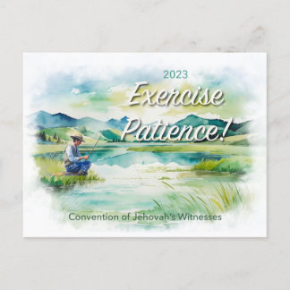 2023 Exercite Paciência! Cartão postal da Convençã