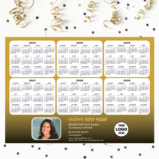 2024 - 2029 Calendário Foto Corporativa Magnética  (Criador carregado)