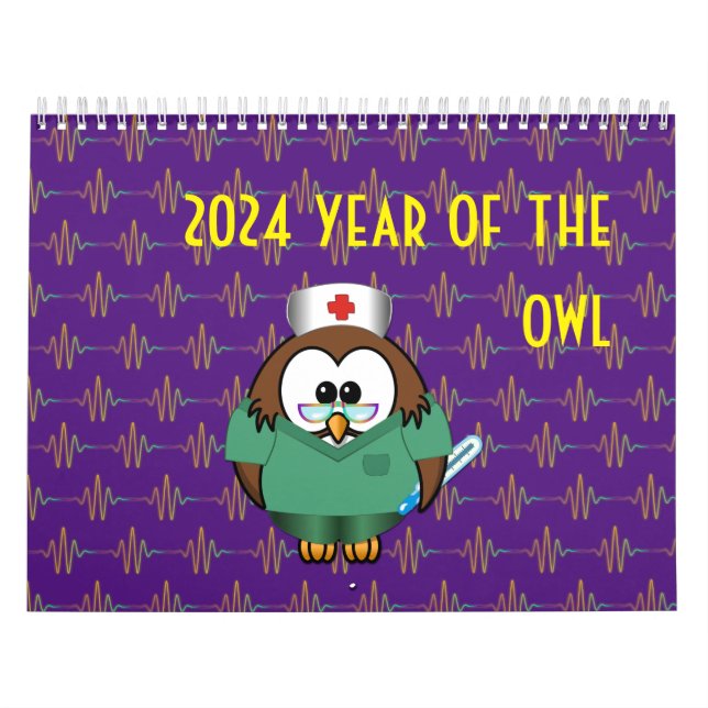 2024 ano do calendário do coruja (Capa)