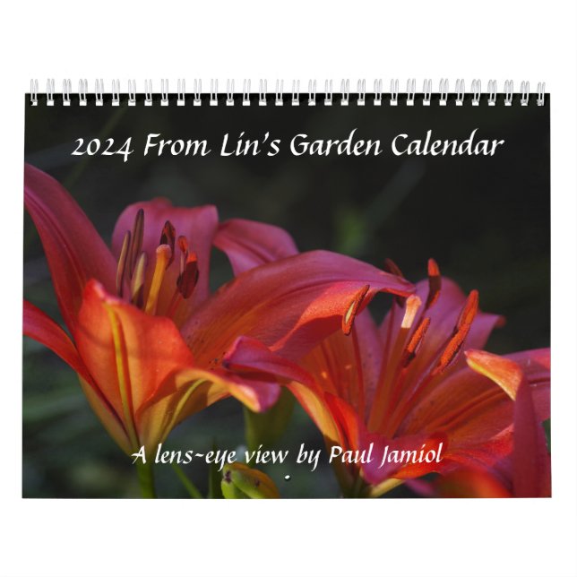 2024 do Calendário do Jardim do Lin (Capa)