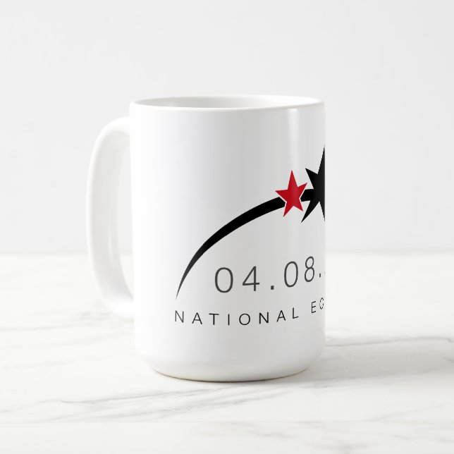 2024 - Total de caneca de café solar Eclipse (Frente Esquerda)