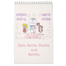 2025 BirthStone Calendario