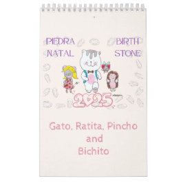 2025 BirthStone Calendario