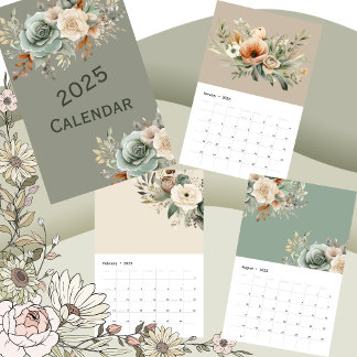 2025 Calendário Floral Da Sagem Neutral