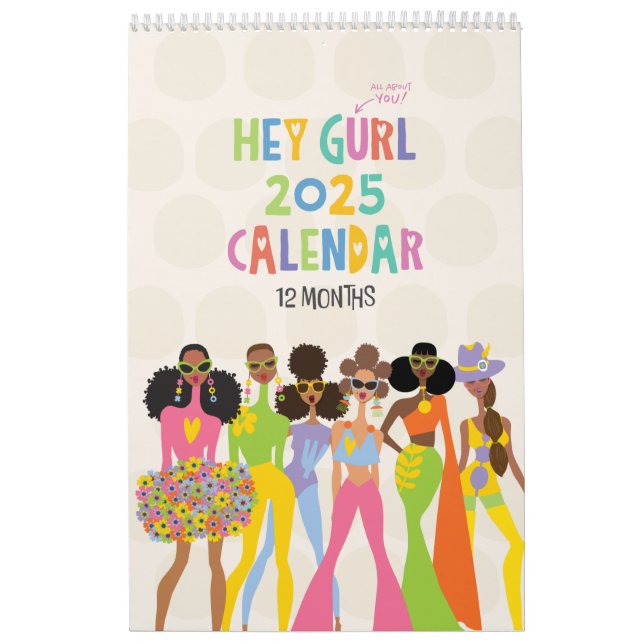 2025 Ei Gurl Calendário De 12 Meses (Capa)
