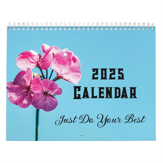 2025 Faça seu calendário de melhores flores (Capa)