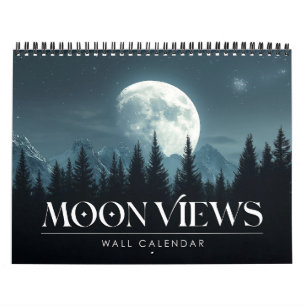 2025 Moon Visualiza Calendário de Arte Lunar Compl