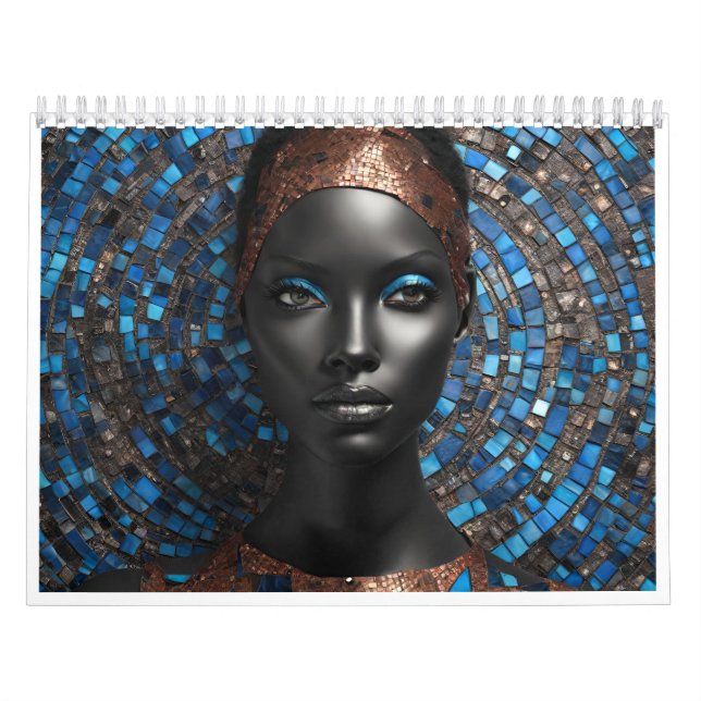 2026 12 meses calendário com mulheres negras (Capa)