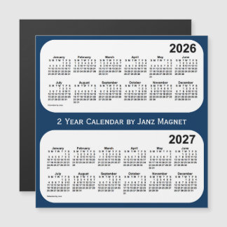 2026-2027 Caixa de Polícia Calendário Azul de 2 An