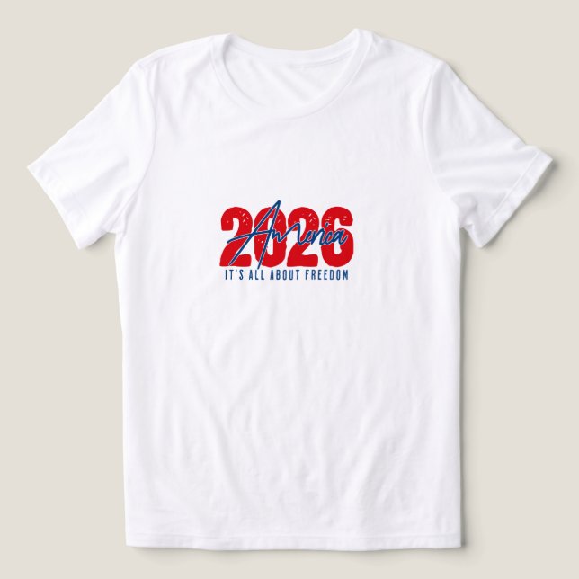 2026 America – It’s All About Freedom for family  (Design frontal)