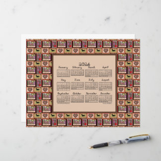 2026 Calendar Dressage Horse Collage