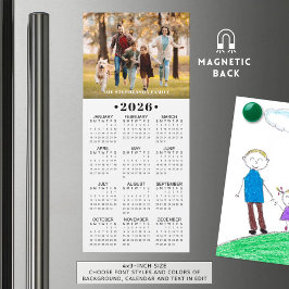 2026 Calendar Photo Custom Magnetic