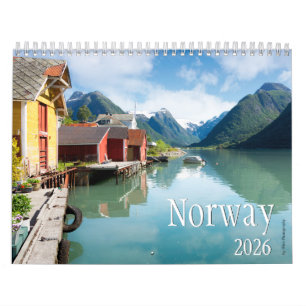 2026 Calendário de Fotografia Paisagista na Norueg