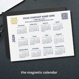 2026 Comercialize seu logotipo QR Code Calendar Ma