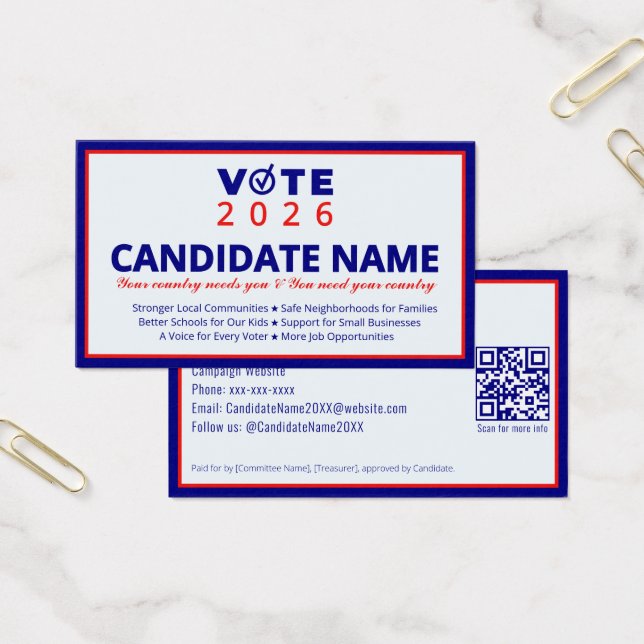 2026 Contato de Eleição para Candidatos à Campanha (Escritótio)