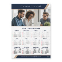 2026 Corporate Giveaway Photo Modern Fridge Magnet