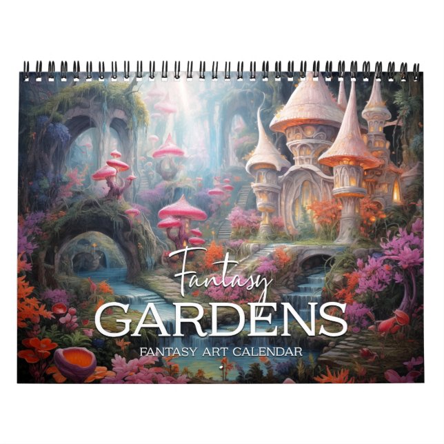 2026 Fantasy Gardens 2 Calendário (Capa)