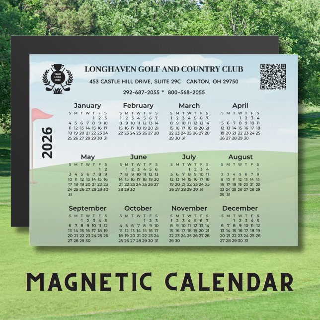 2026 Magnet Calendar Golf Club League Logo QR Code (Criador carregado)