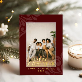 2026 Modern Minimal Festive Red New Year