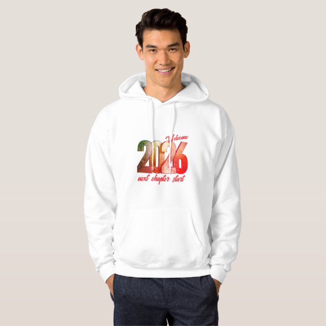 2026 NEW YEAR ADULT PULLOVER HOODIE (Frente Completa)