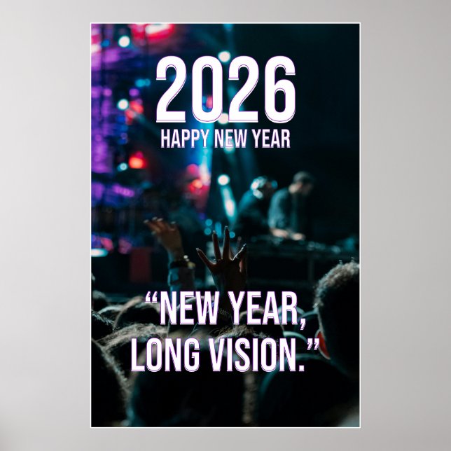 2026 New Year Long Vision Motivation Poster (Frente)