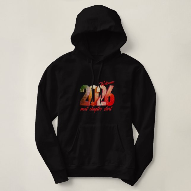 2026 NEW YEAR WOMENS ADULT PULLOVER HOODIE (Frente do Design)