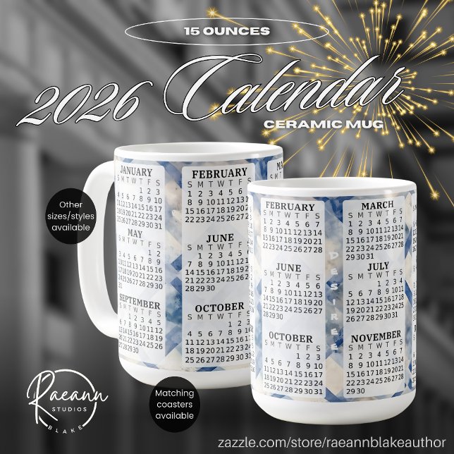 2026 Personalizado 15 oz. Caneca Cerâmica de Calen (Criador carregado)